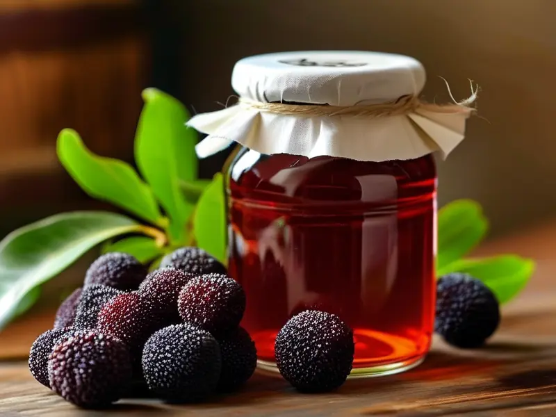 自制杨梅烧酒的材料和制作过程展示