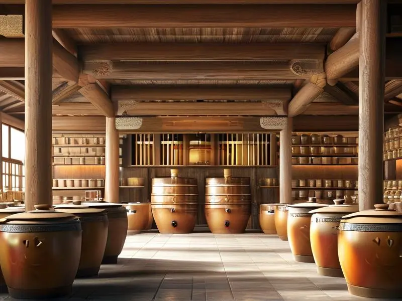 传统烧酒酿造过程展示