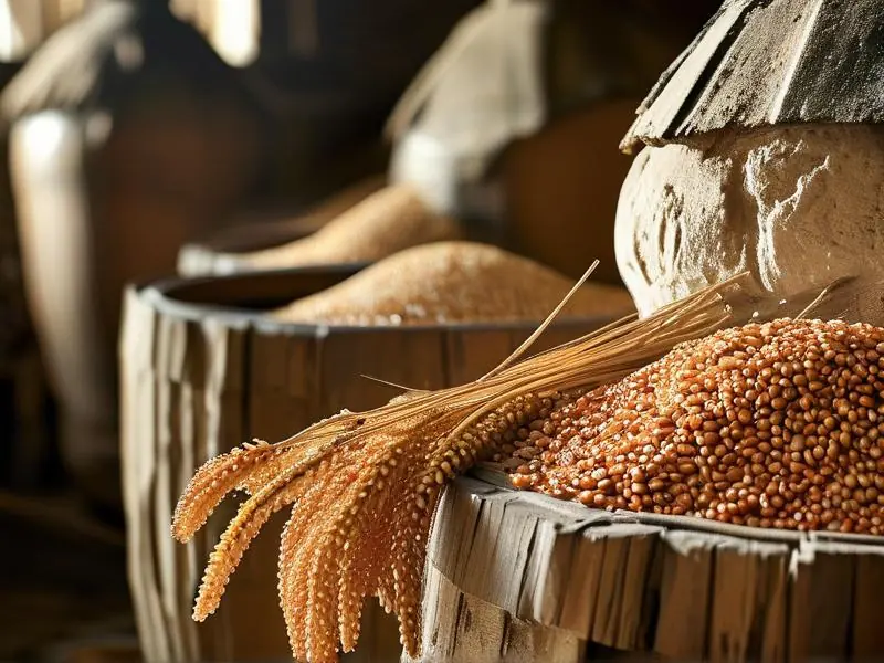 纯粮白酒酿造原料与工艺展示