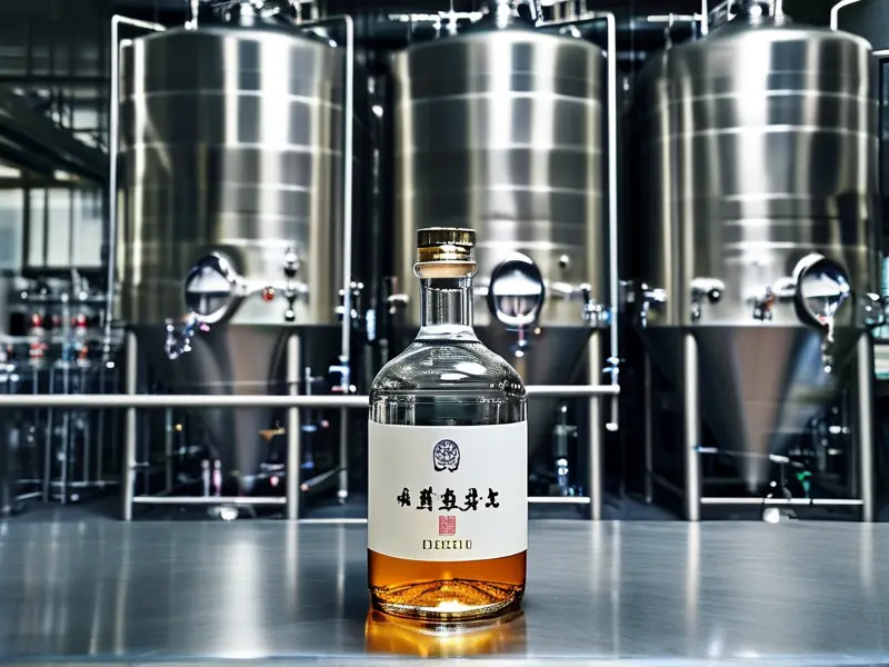 现代化液态发酵法白酒生产车间及成品展示