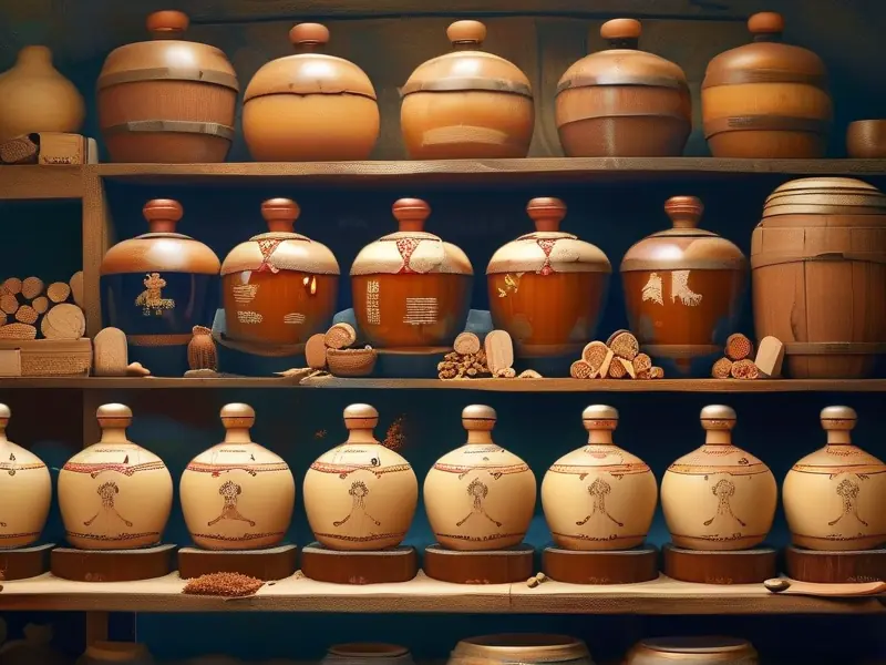 麝香酒制作过程实拍图