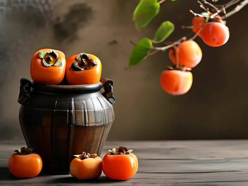 柿子酒制作过程展示