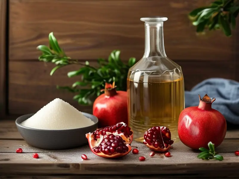 石榴酒酿制材料与工具展示