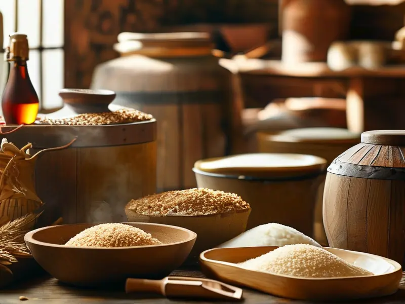 甜白酒制作过程演示