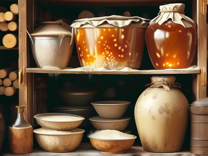 家庭自酿甜酒制作过程展示