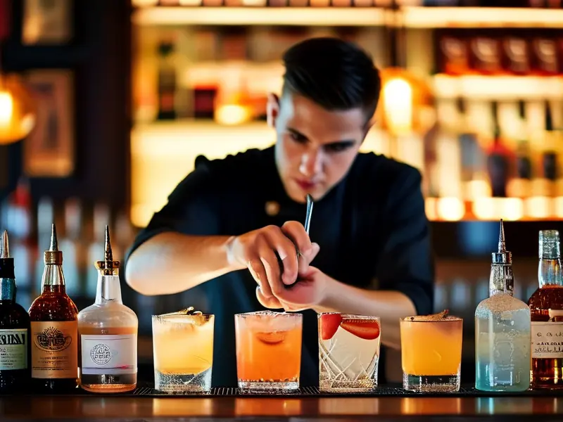 调酒技术学习班教学现场