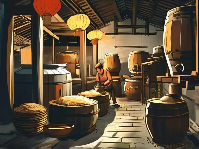 吴刚酿酒的传统酿造工艺展示