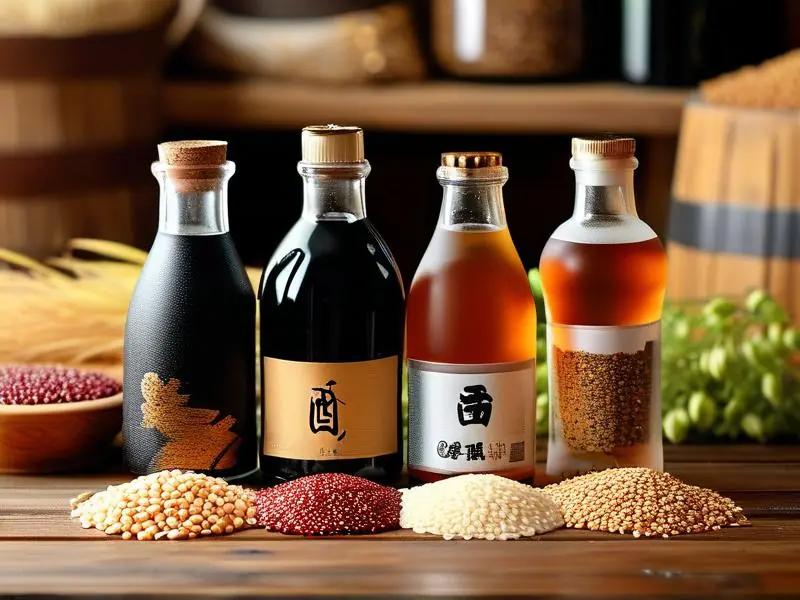 五款粮食酿造便宜酒展示