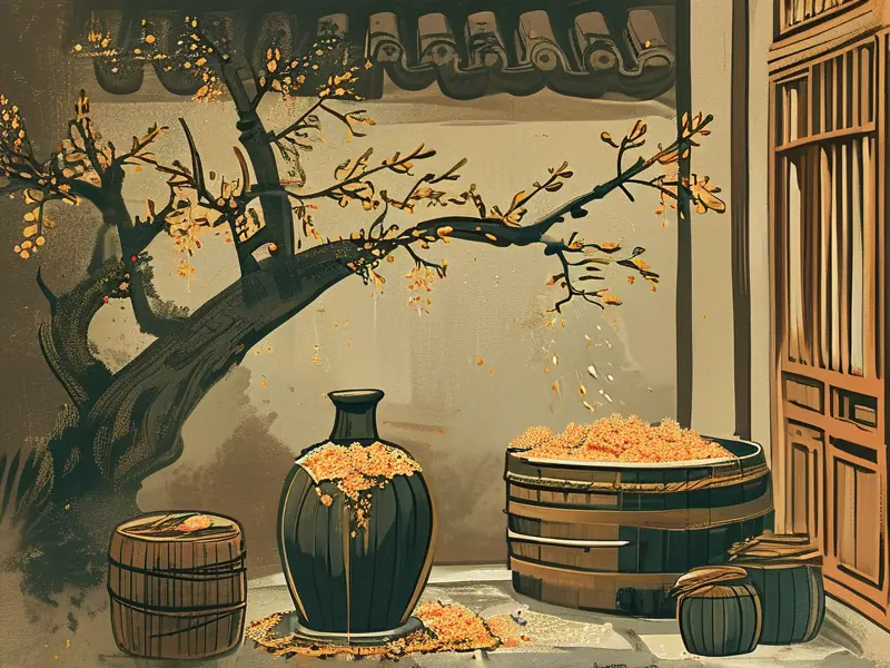 吴刚伐桂酿酒的传说场景