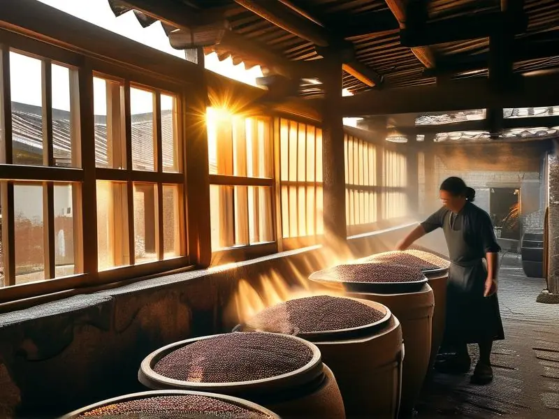 厦门巷南传统工艺酿造高粱酒过程实拍