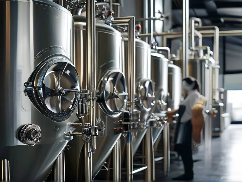 鲜啤酿酒设备操作场景