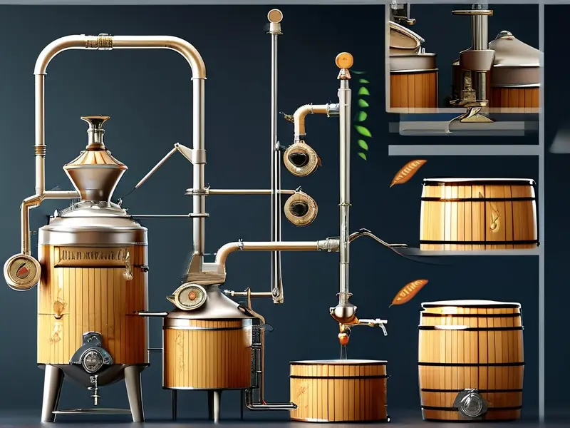 小麦酿酒设备展示及使用场景