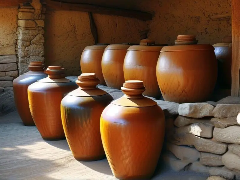 小米酿酒传统工艺展示