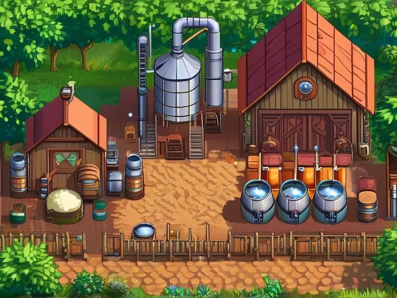 星露谷小麦酿酒过程展示