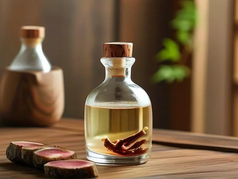 新鲜鹿茸泡酒制作过程实拍图