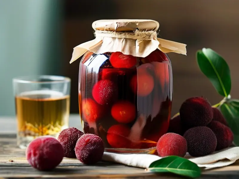 杨梅酒酿造过程实拍图