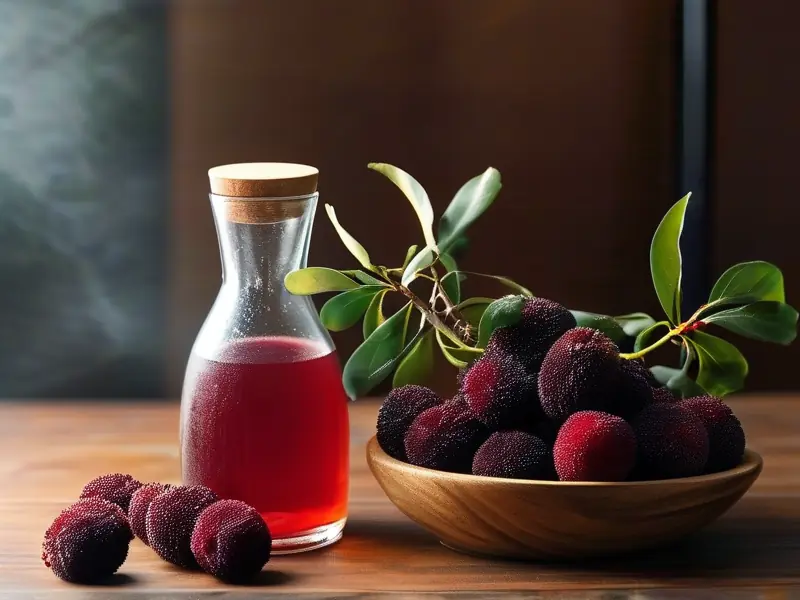 杨梅酒的酿造过程展示