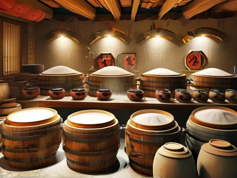 传统糯米酿酒工艺流程实拍图