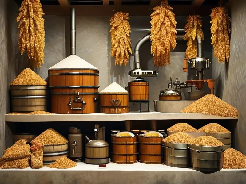 高粱酿酒过程展示