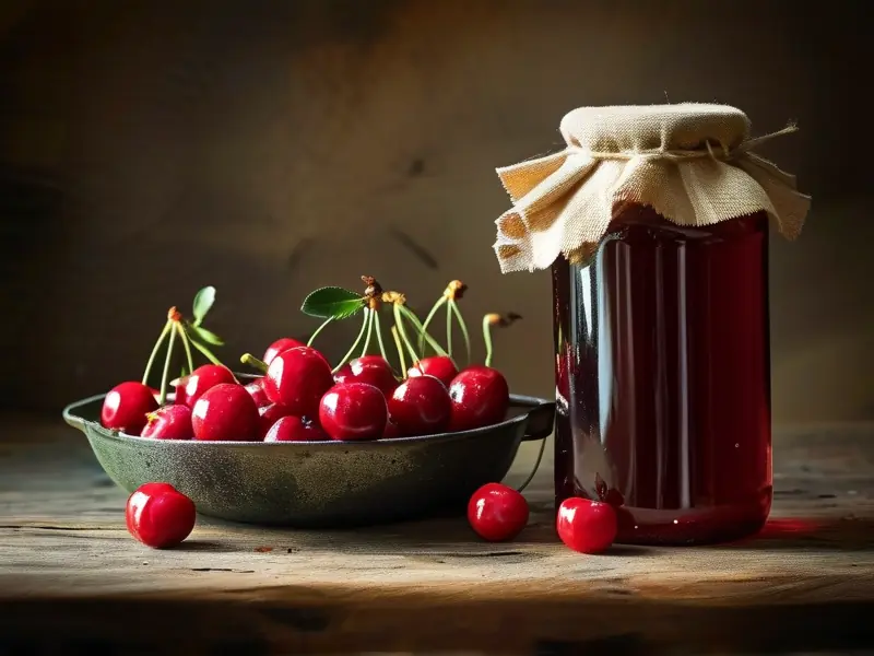 樱桃酿酒材料和工具展示