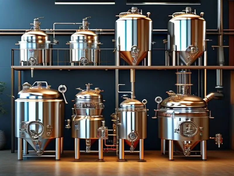 一套100斤酿酒设备展示图