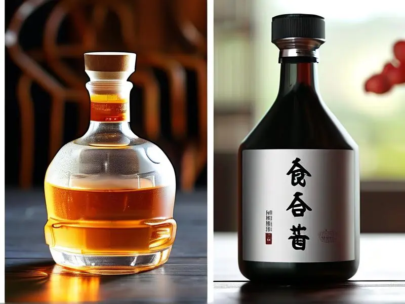 纯粮酒与勾兑酒对比图