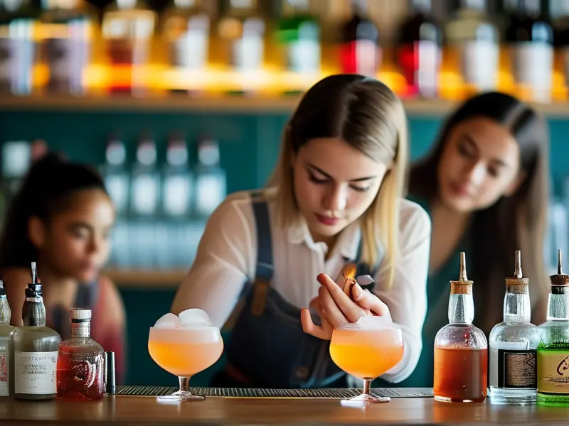 正规调酒培训学校教学场景