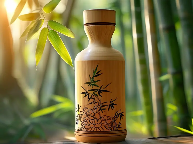 竹子酒酿造过程展示