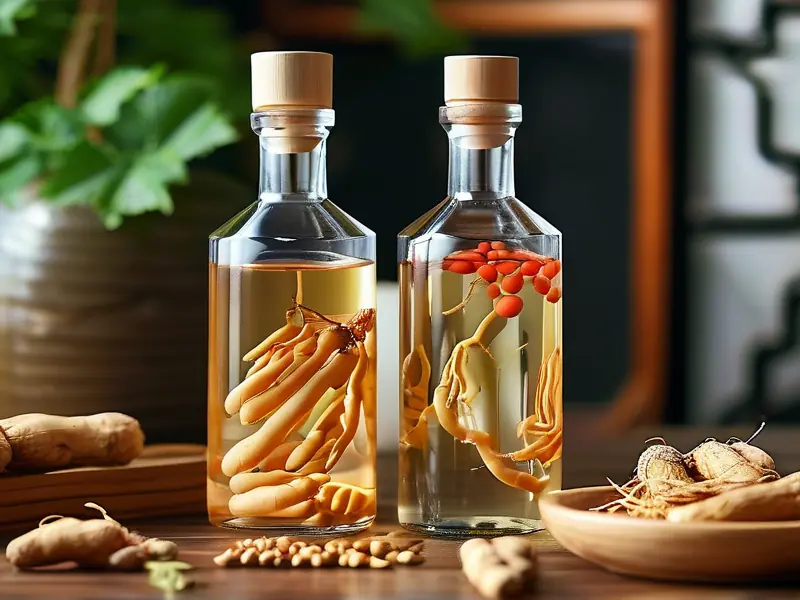 人参酒泡制步骤展示图