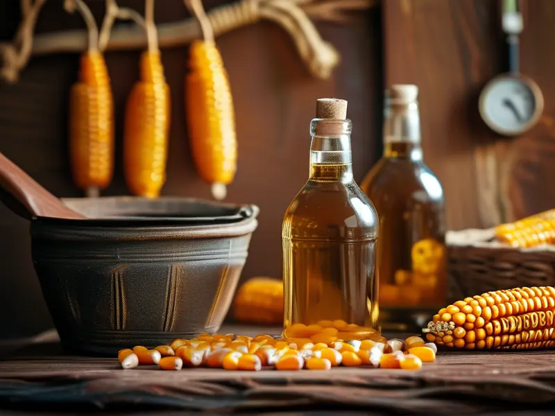 家庭自酿玉米酒制作过程实拍