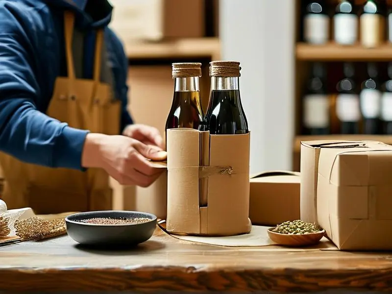 自酿白酒邮寄包装过程