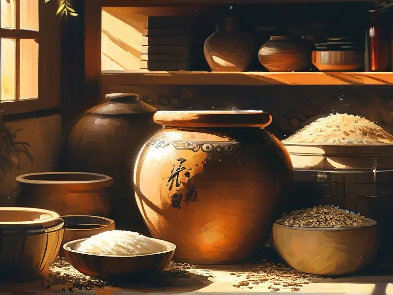传统工艺自制冬酿酒过程