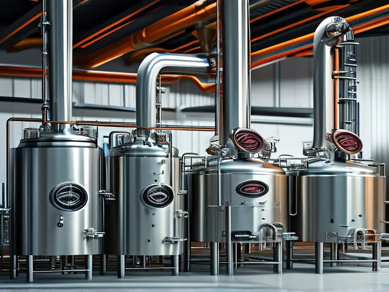 现代酿酒设备与工艺流程图