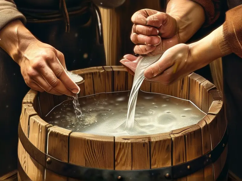 酿酒过程中加水步骤的详细图解