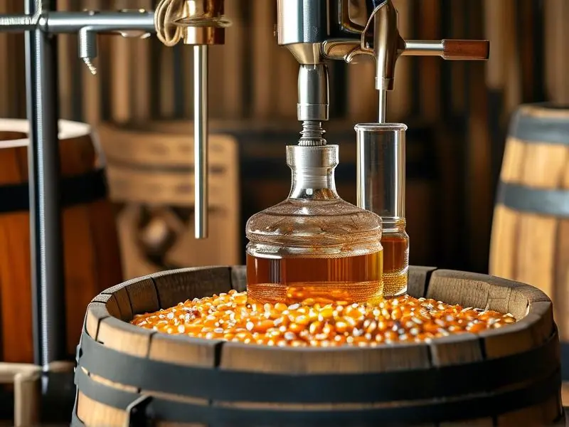 玉米酒制作过程实拍图