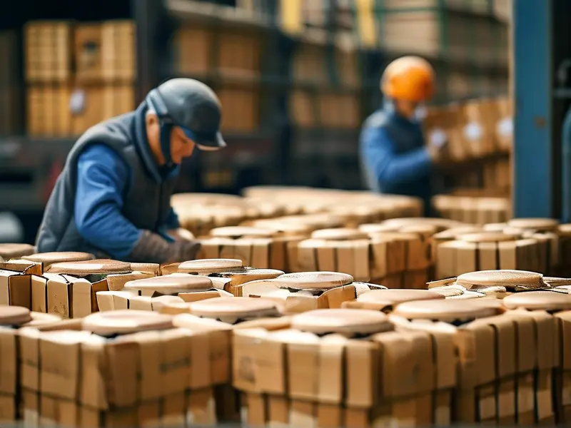 白酒运输包装过程展示