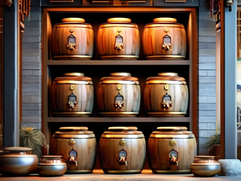 白酒酿造工艺流程展示图
