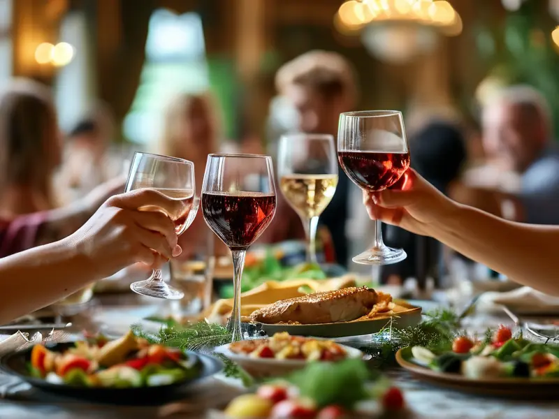 办酒流程中的酒席场景