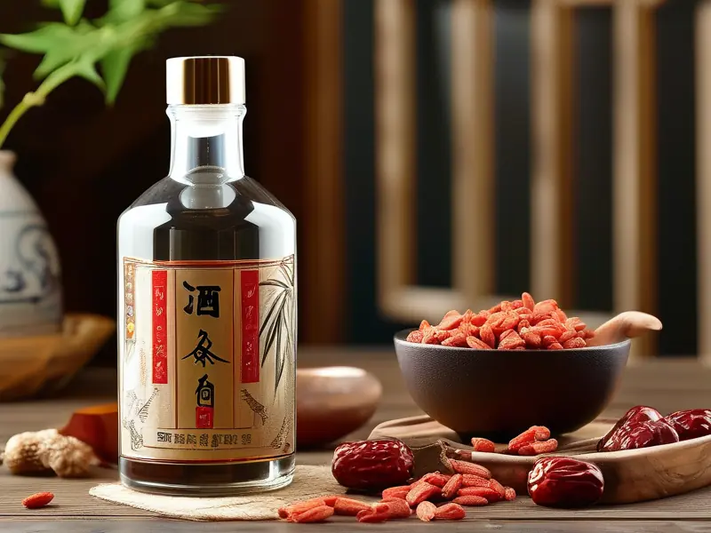 补气养血酒所需材料展示