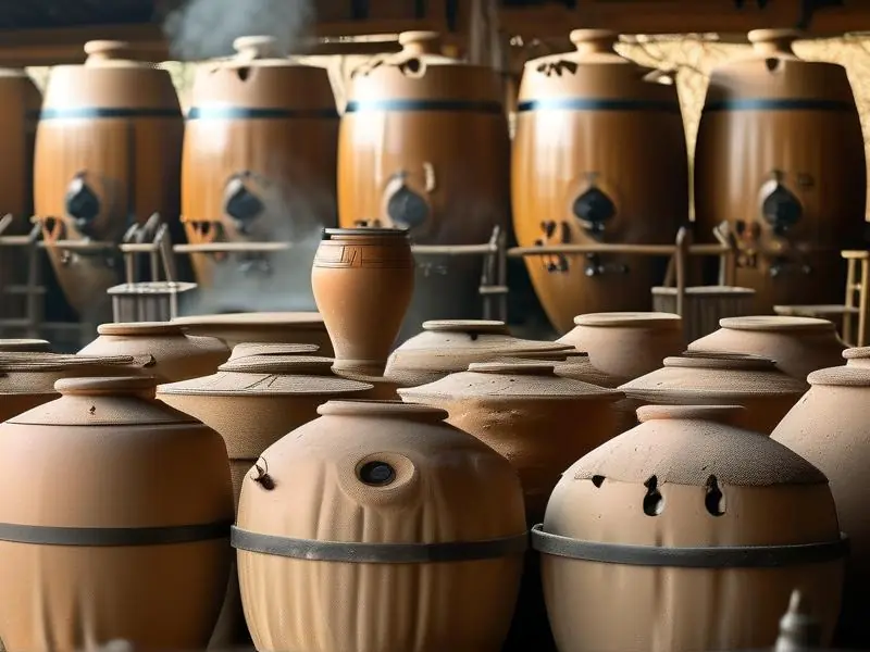 传统12987酿酒工艺实际操作场景展示