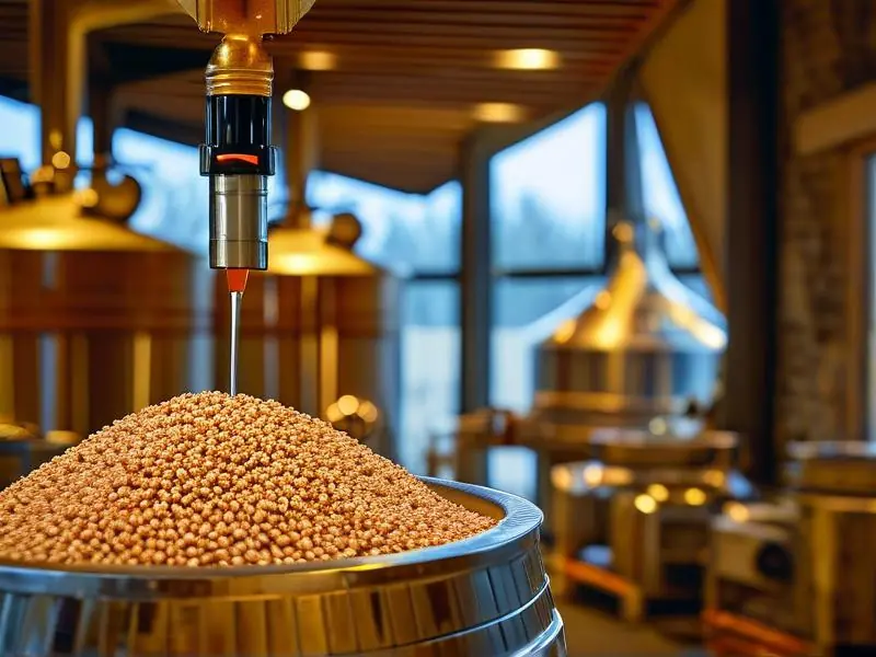 纯高粱酿酒过程及酒精测量展示