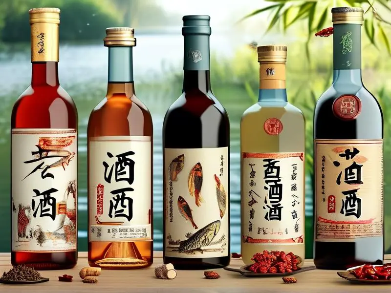 钓鱼酒配方材料展示