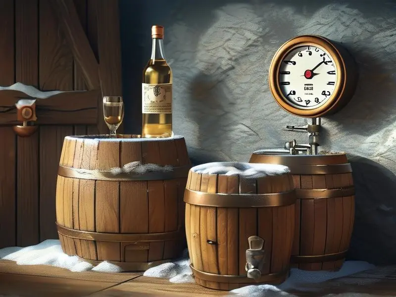 冬天白酒发酵温度控制示意图