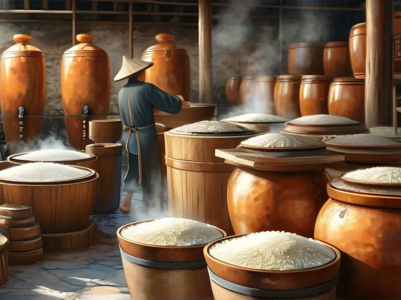 佛山传统米酒酿造工艺现场实拍