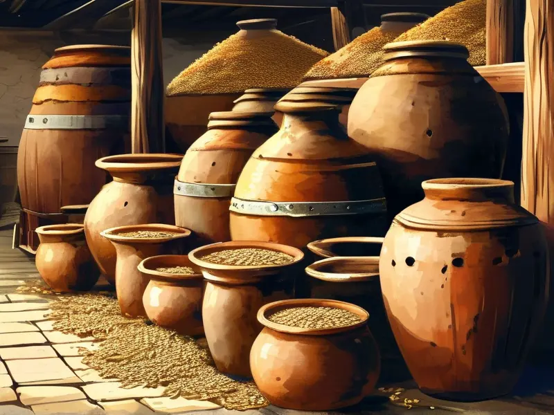 古代酿酒工艺展示图