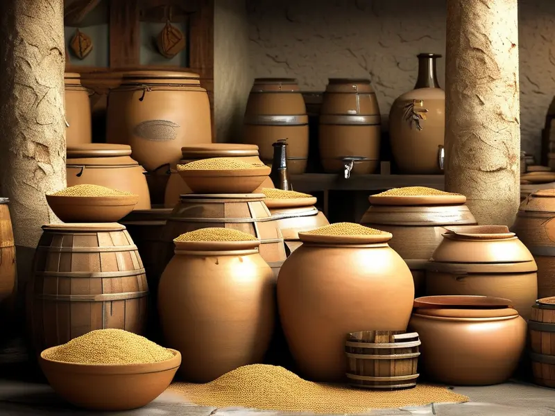 古代酿酒技术展示图
