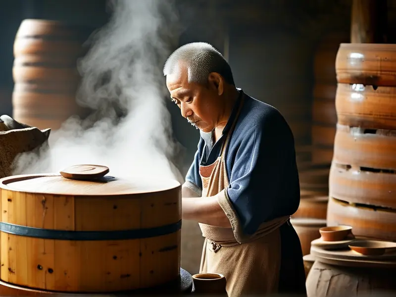 古法粮食酒酿造传统工艺实景展示