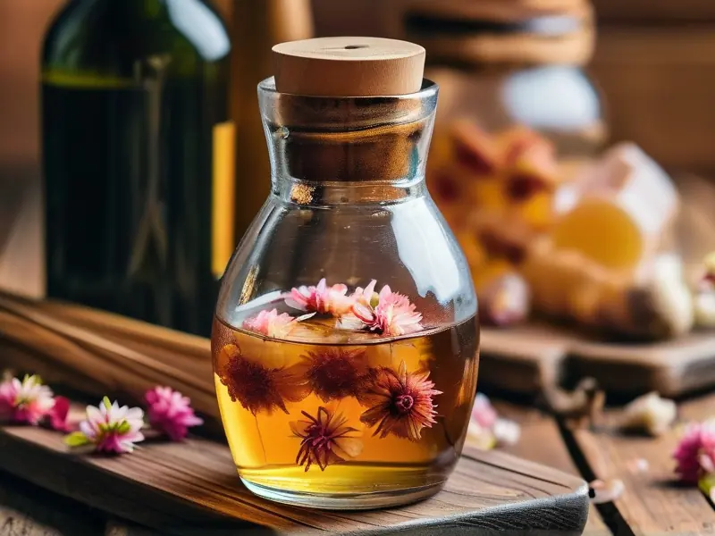 自制桂花酒成品展示