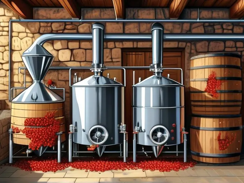 红酒酿造过程图解