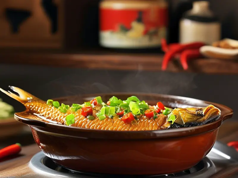 正宗红烧酒糟鱼成品展示